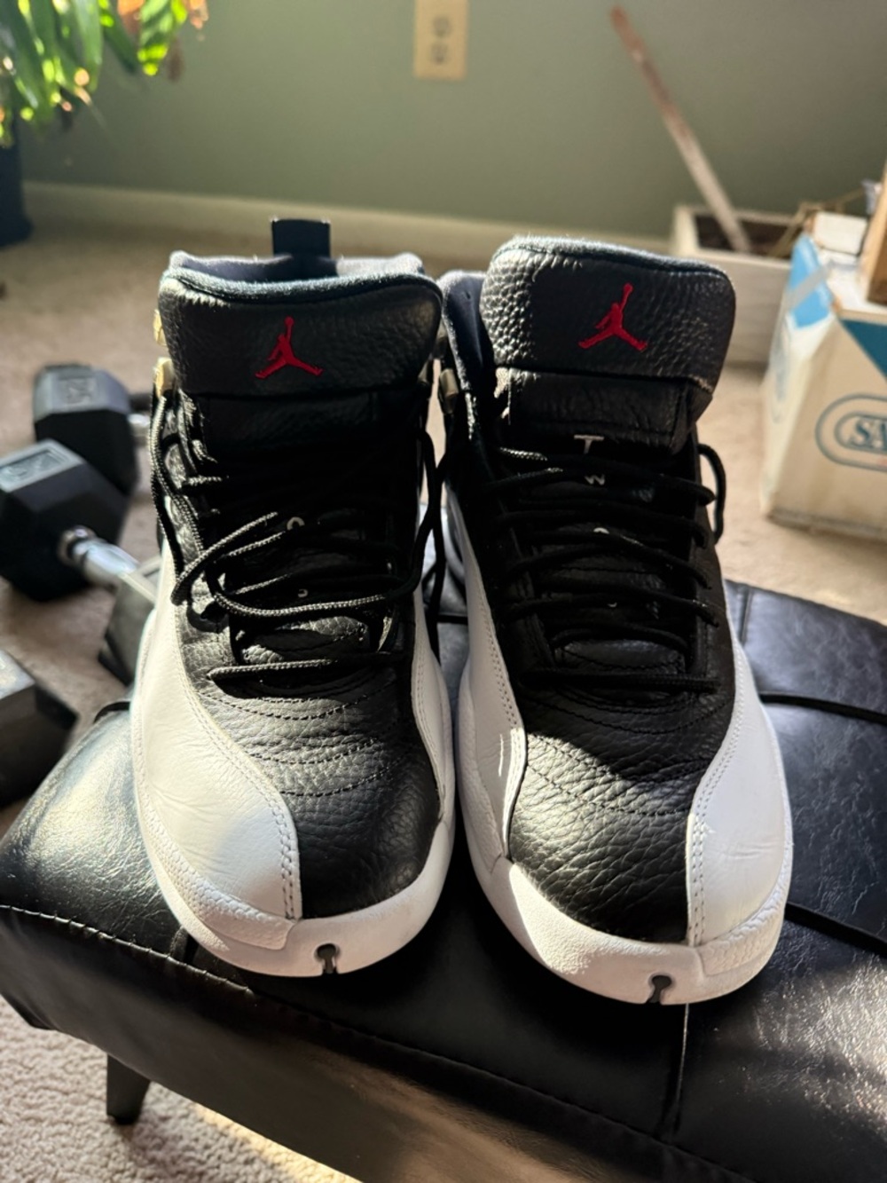 Air-Inspired High-Top Basketball Sneakers - Black & White